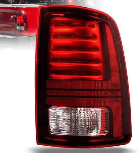 Miniatura 8 de Lochnchn Luces traseras LED compatibles con Ram 1500 2013-2018, Ram 2500/3500 2014-2018, luz trasera con montaje de lámpara de freno Blub, lente