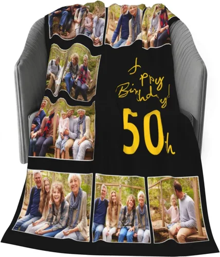Miniatura 9 de JCETUNO Regalos personalizados de San Valentín para él y ella, mantas personalizadas con foto, mantas de fotos personalizadas, mantas de fotos