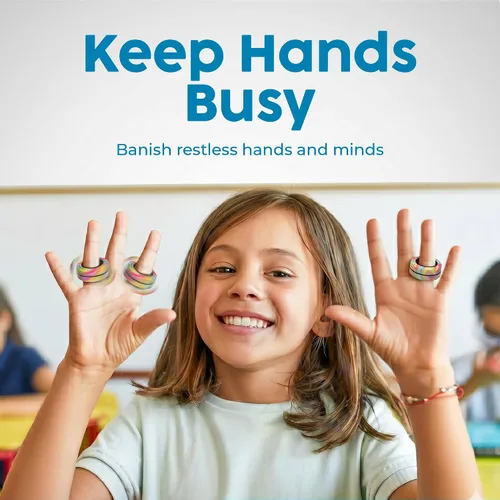 Miniatura 4 de BUNMO Juguete para la ansiedad, anillos magnéticos, para poner en cesta de Pascua, para adultos, para niños o niñas, genial regalo