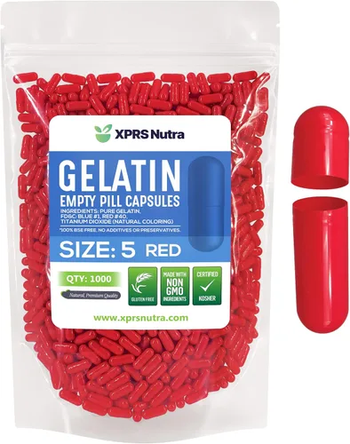 Miniatura 7 de XPRS Nutra Cápsulas vacías de tamaño 5 – 100 cápsulas de gelatina vacías muy pequeñas – Pastillas de relleno de cápsulas de bricolaje – Cápsulas