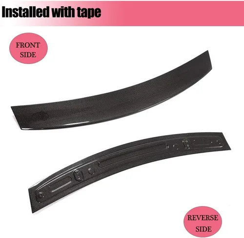 Miniatura 5 de alerón trasero para maletero para Mercedes Benz AMG GT Coupe 2015-2019 de salida de fábrica de fibra de carbono trasera de la tapa del maletero