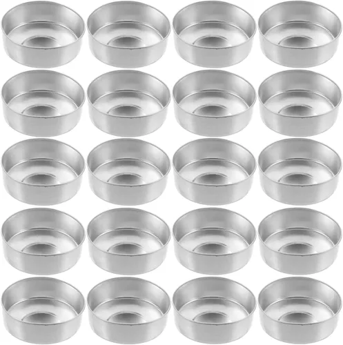 500 unids redondo de lata té tazas de luz caja vacía vela envases de cera modelo de velas DIY cera velas accesorios candelita
