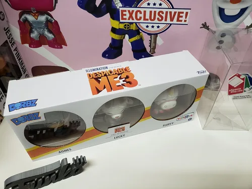 Miniatura 4 de Funko Dorbz: Despicable Me 3 - Figura de vinilo de 3 pulgadas, esponjosa, Agnes y Lucky