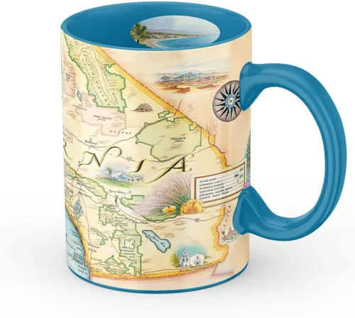 Miniatura 47 de Xplorer Maps Boston Map Taza de cerámica (16 onzas) – Taza de café sin BPA para bebidas calientes y frías – perfecta para oficina, hogar o regalo