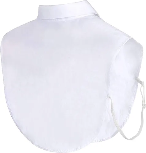 Miniatura 5 de SHINYWEAR camisa de muñeca falsa clásica con cuello desmontable en punta, media blusa para mujer, oficina, dama, trabajo, Moderno Equipada, M