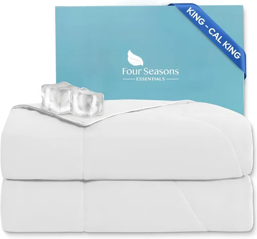 Miniatura 13 de Four Seasons Essentials Edredón refrescante - Tamaño King 106 x 90 pulgadas - Gris