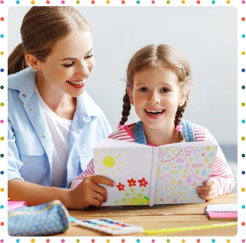 Miniatura 4 de Henoyso 50 libros blancos de tapa dura en blanco para que los niños escriban historias, 40 páginas de 6 x 8 pulgadas, cuaderno de bocetos en blanco