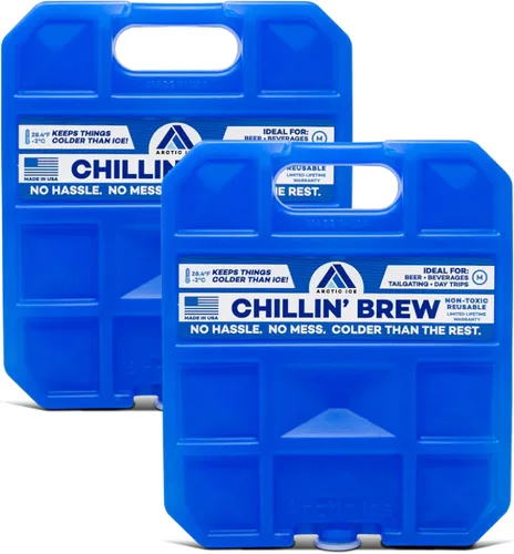 Miniatura 14 de Arctic Ice Chillin' Brew Series Long Lasting Reusable Ice Pack - Freezes at 28° Fahrenheit - Designed to Keep Beverages Colder Than Ice