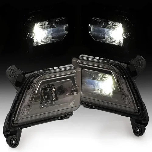 Miniatura 11 de HECASA Faros antiniebla LED compatibles con Chevy Silverado 1500 2019-2022 (nuevo cuerpo) faros antiniebla delanteros de repuesto para 84125494