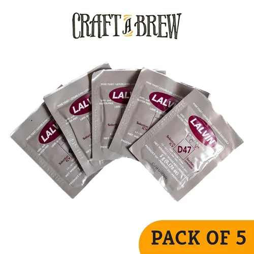 Miniatura 3 de Craft A Brew - Levadura de vino Lalvin ICV-D47 - Levadura de vino seco - Para vinos blancos y aguambres complejos y con cuerpo completo