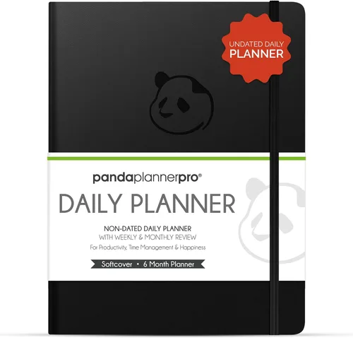 Miniatura 8 de Panda planificador Pro – El mejor planificador diario para felicidad & productividad – 8.5 x 11pulgadas cobertor suave – sin fecha – garantizada