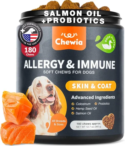 Miniatura 10 de Probióticos para la salud intestinal de los perros, digestión, inmunidad, equilibrio de levadura, piel con picazón, apoyo para alergias