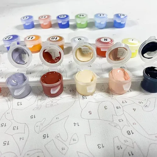 Miniatura 5 de Kit personalizado de pintura por números para adultos, lienzo personalizado de pintura al óleo para personalizar tus imágenes, pinturas de color por
