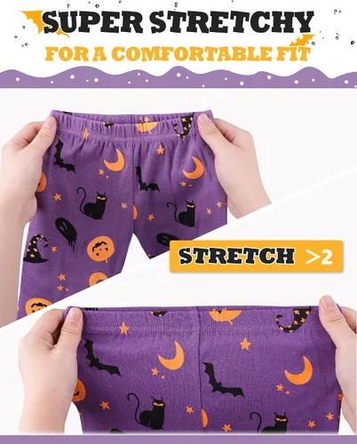 Miniatura 4 de KOBERO Pijamas de Navidad para niños y niñas de 18 meses-12 años, ropa de dormir 100% algodón
