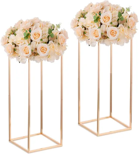 Miniatura 17 de Soporte de pedestal negro para plantas, 2 piezas, soporte de metal para plantas, soporte de flores de 15.75 pulgadas de alto, soporte para flores