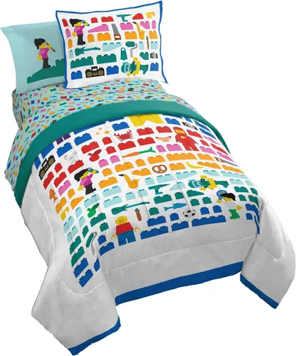 Miniatura 47 de Jay Franco Wednesday Addams - Juego de edredón tamaño individual, ropa de cama de 5 piezas, incluye juego de sábanas y fundas de almohada, ropa