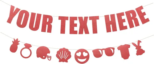 Miniatura 12 de Rad Novelty - Cartel con texto en inglés «Your Text Here» – Cartel divertido y grosero para personalizar tu fiesta Cartel personalizado con texto