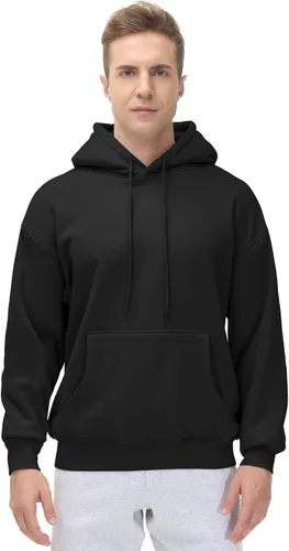 Miniatura 2 de THE GYM PEOPLE Sudadera con capucha de forro polar para hombre, ajuste holgado, ultra suave, con bolsillos
