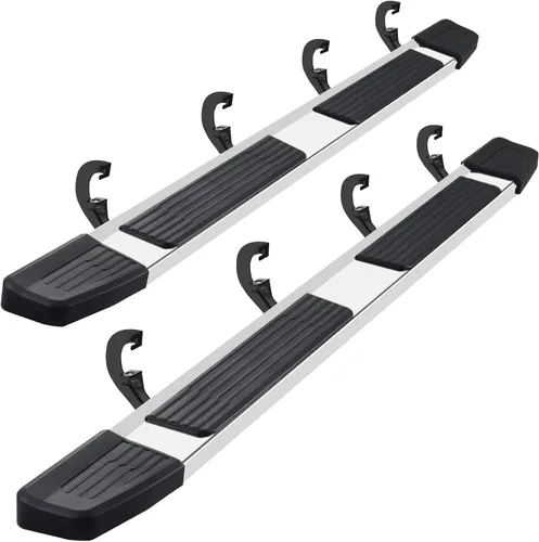 COMNOVA - Estribos de 6 pulgadas compatibles con Chevy Silverado 1500 2019-2026, Silverado/Sierra 2500HD/3500HD Crew Cab 2020-2026. Un par de Acero