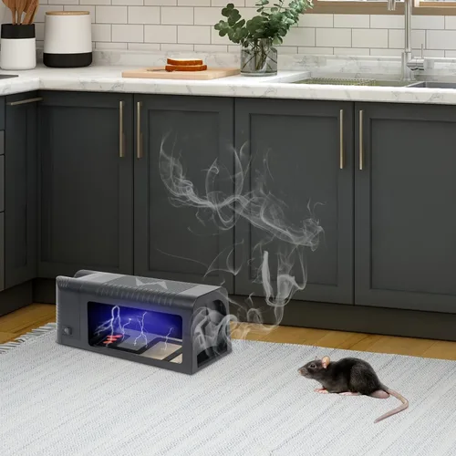 Miniatura 6 de NAMEK Trampa eléctrica para ratas para el hogar, eficaz y humanitario para ratas de interior, exterminador de ratones, trampas mejoradas para ratas