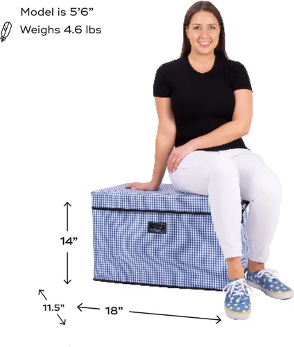 Miniatura 5 de SCOUT Rump Roost MED - Contenedor de almacenamiento con tapa mediana con asas, plegable, apilable, se dobla como asiento o mesa, soporta 80 libras