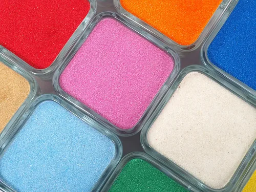 Miniatura 4 de Sandtastik Arena blanca de color clásico: caja a granel de 10 libras de arena de grano fino vibrante para artes y manualidades, botellas de arena