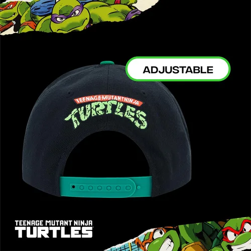 Miniatura 4 de Concept One Unisex-Adult Teenage Mutant Ninja Turtles Baseball Cap, TMNT Adult Skater Snapback Baseball Hat with Flat Brim