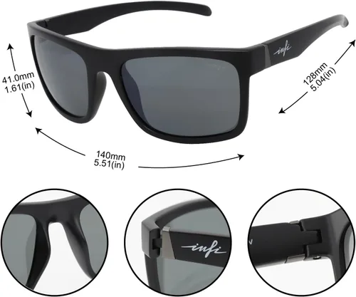Miniatura 4 de INFI Gafas de sol polarizadas de pesca para hombre, para conducir, correr, con protección UV400