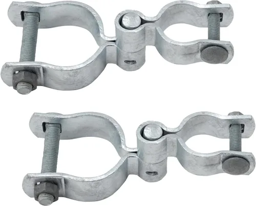 Miniatura 14 de VIVIDA Kit de bisagra de puerta de enlace de cadena de 1-5/8 pulgadas, incluye bisagras de puerta hembra y macho, herrajes para valla de eslabones