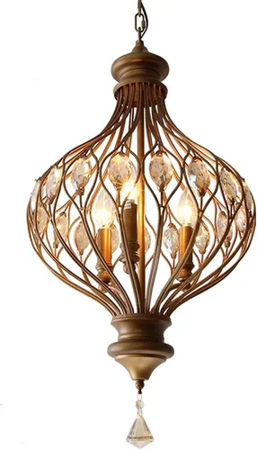 Lámpara LED industrial vintage de 3 cabezales, lámpara de techo ajustable de metal y vidrio para decoración del hogar, bar, hotel y loft