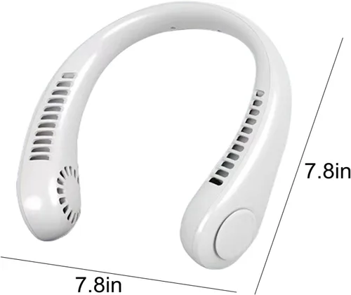 Miniatura 2 de Ventilador de cuello sin aspas, manos libres, ventilador de collar recargable, ventilador de collar de enfriamiento de 360°, ventilador de collar