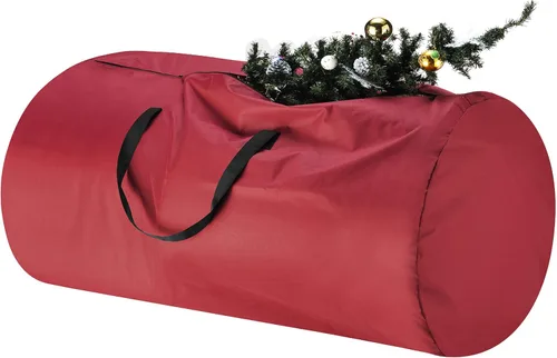 Miniatura 8 de Bolsa de almacenamiento para árbol de Navidad - Soporte de lona Oxford con cremallera y asa para árbol artificial de 12 pies, guirnaldas o inflables