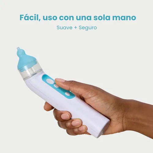 Miniatura 5 de Frida Baby Aspirador Nasal Eléctrico NoseFrida para Bebé, Succionador de Nariz para Bebé y Niño Pequeño, Aspirador Nasal Mejorado para Congestión +