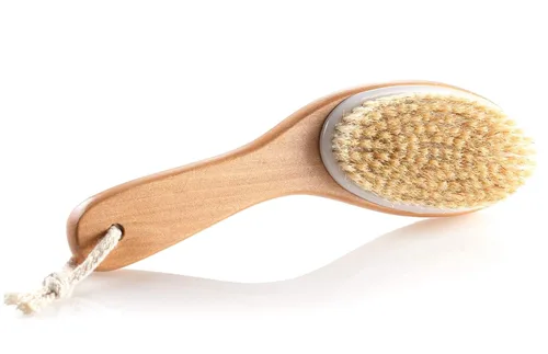Miniatura 6 de Kingsley Cepillo de cerdas naturales para cuerpo con forma ergonómica, mango de madera, Paquete de 1
