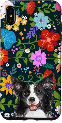 Miniatura 10 de Funda para iPhone 14 Border Collie Ditsy Flower Floral Pattern para mujer