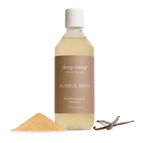 Deep Steep Baño de burbujas, 10 oz (azúcar moreno vainilla)