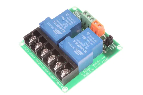 Miniatura 6 de NOYITO Módulo de relé de 2 canales 30A Disparador de nivel alto y bajo con carga de aislamiento optoacoplador DC 30V AC 250V 30A para control