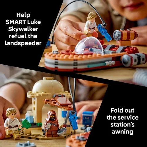 Miniatura 4 de LEGO Star Wars SMART Play: Luke's Landspeeder - Juguete de construcción para juego de acción - Set compatible con una etiqueta SMART y 2 minifiguras