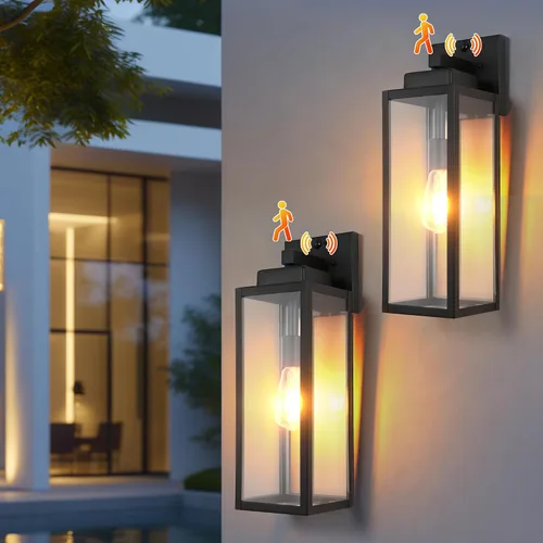 Miniatura 12 de Accesorio de Luz con Sensor de Movimiento del Amanecer al Anochecer para Exteriores, Luces Impermeables para Porche, Luz de Montaje en Pared