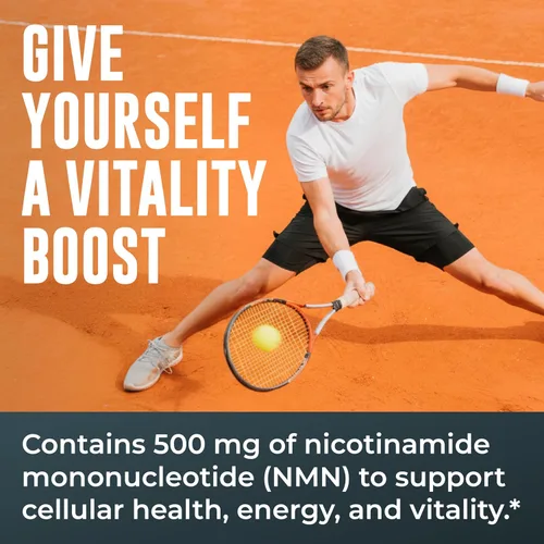 Miniatura 5 de Left Coast Performance Suplemento NMN de 500 mg para apoyo NAD+ – Mononucleótido de nicotinamida para un envejecimiento saludable, energía celular