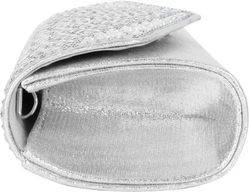Miniatura 6 de Bolsos de noche de satén para mujer, monederos de diamantes de imitación, bolso formal con cadena de hombro