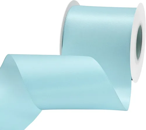 Miniatura 272 de Cinta de satén blanca antigua de doble cara de 1-1/2 pulgadas x 50 yardas, cinta de poliéster para envolver regalos, día de San Valentín, bodas