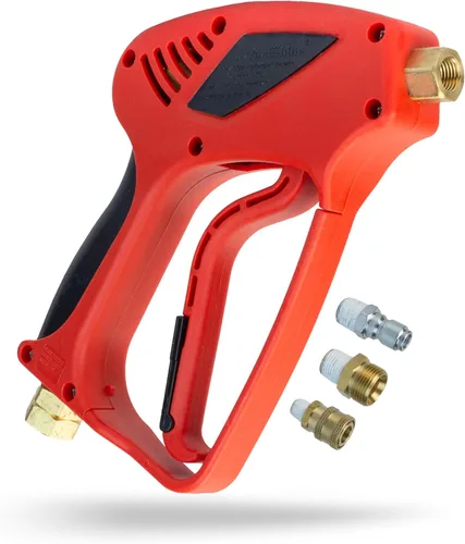 Miniatura 9 de Maxshine Pistola de lavado a presión corta Pro – Pistola de lavado eléctrico de 5000 PSI con bloqueo automático de conexión rápida de 1/4 pulgadas
