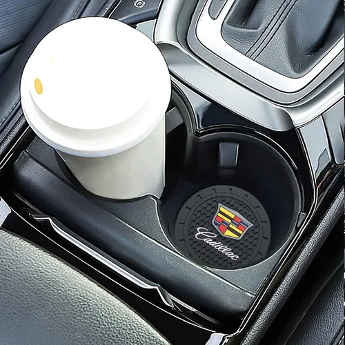 Miniatura 3 de YUIQIEUY Posavasos para coche para Cadillac Escalade CT4 CT5 CT6 ATS CTS SRX XT5 Portavasos de silicona Accesorios interiores 2.75 pulgadas 2 piezas