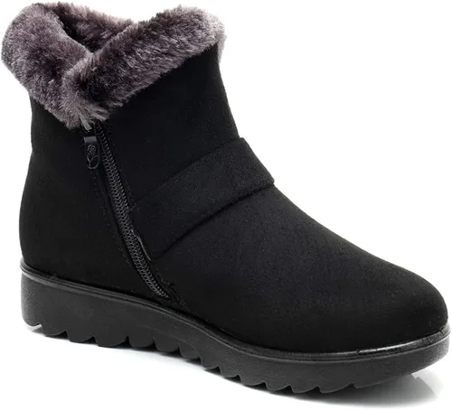 Miniatura 4 de DADAWEN - Botas de nieve con cierre lateral, para invierno.