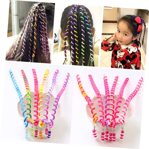 Miniatura 6 de Pinzas para el cabello para niños y niñas, paquete de 6 clips para niñas, herramienta trenzadora, accesorios de bricolaje amarillos