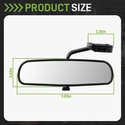 Miniatura 3 de 76430-S01-A01ZA Espejo retrovisor interior compatible con Honda Civic 1.6L 1996 1997 1998 1999 2000 76430S01A01ZA