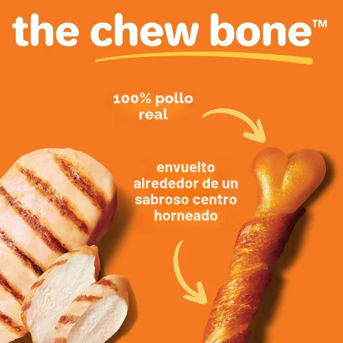Miniatura 4 de Oinkies - Golosinas masticables duraderas para perros envueltas en pollo, 25