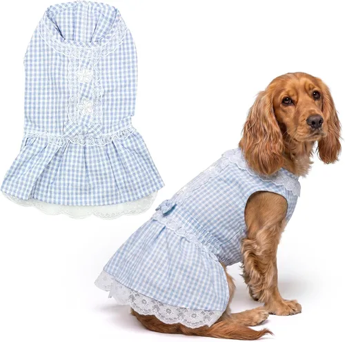 Miniatura 23 de Parisian Pet Chambray - Vestido para perro - Ligero sin mangas para perro, niña, talla XS Chambray en general