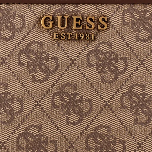 Miniatura 3 de GUESS Izzy Small Zip Around Wallet, Latte LogoBrown